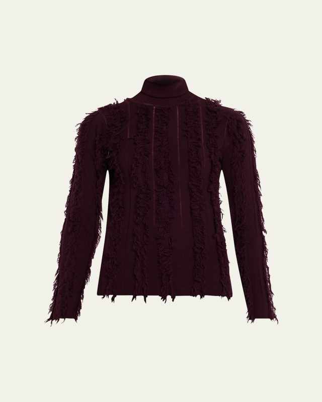 Nico Turtleneck Fringed Sweater
